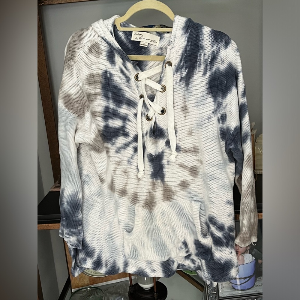 Ladies tie dye sweater